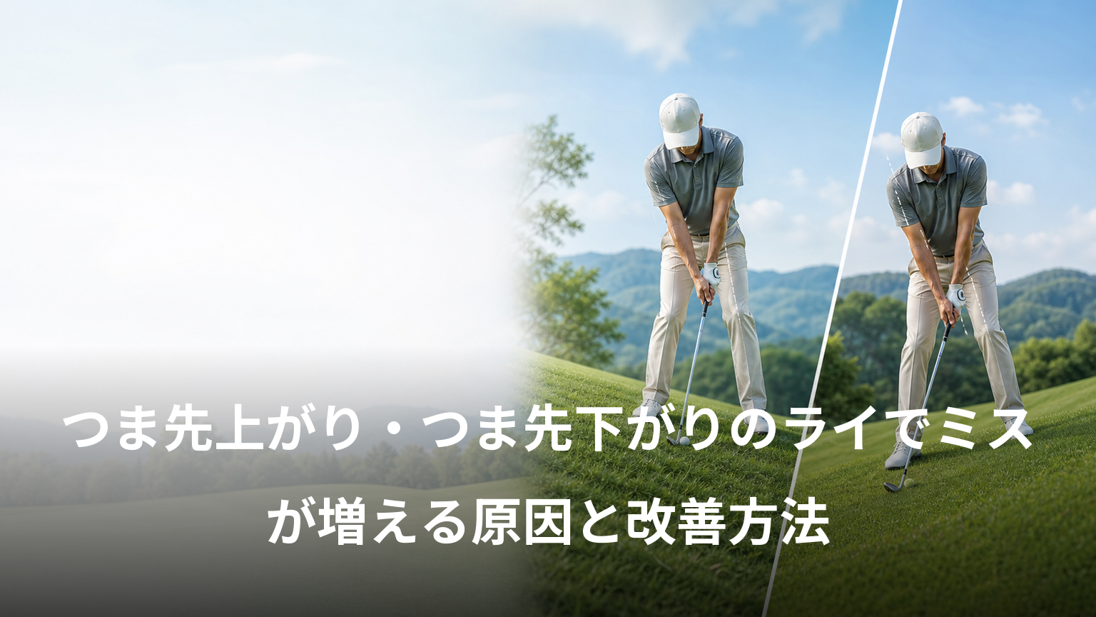つま先上がり・つま先下がりのライでミスが増える原因と改善方法